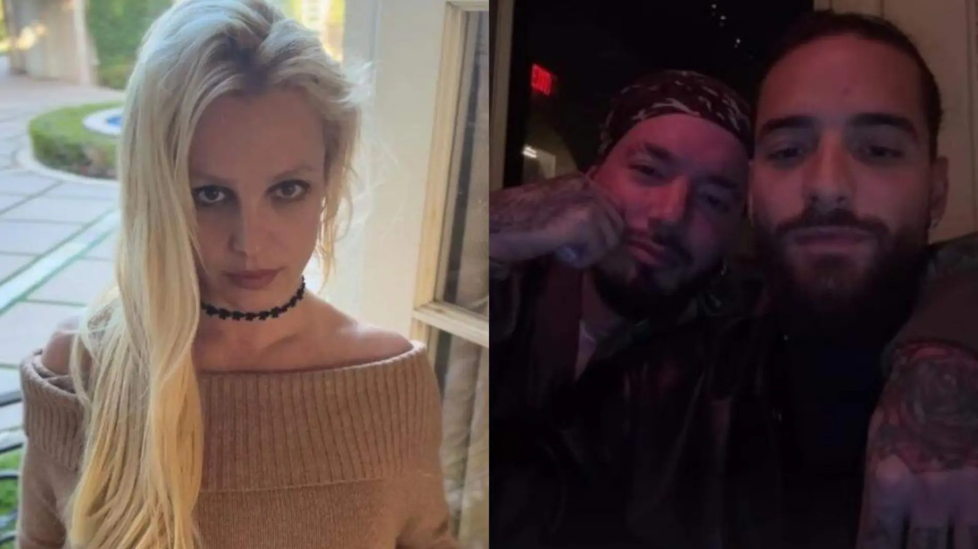 Britney Spears, Maluma y J Balvin cenan juntos en New York